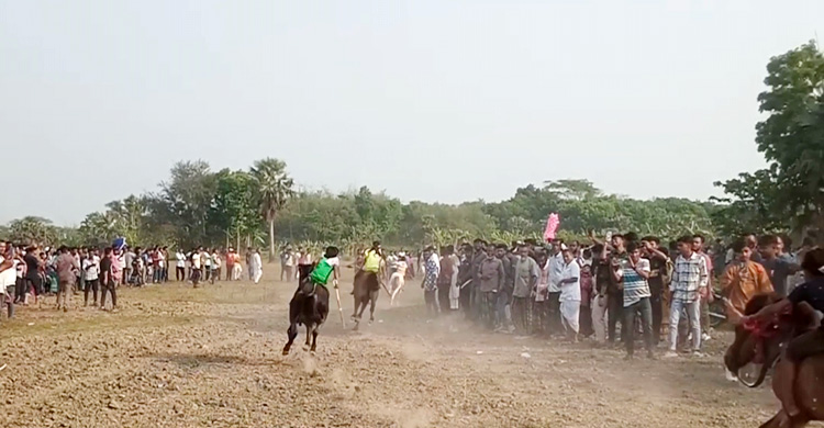 গোপালগঞ্জে হয়ে গেলো ঐতিহ্যবাহী ঘোড়দৌড় প্রতিযোগিতা