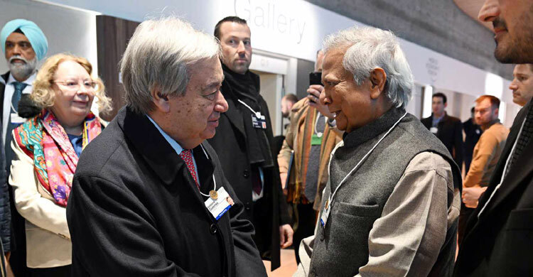 জাতিসংঘ মহাসচিবের সঙ্গে প্রধান উপদেষ্টার সাক্ষাৎ