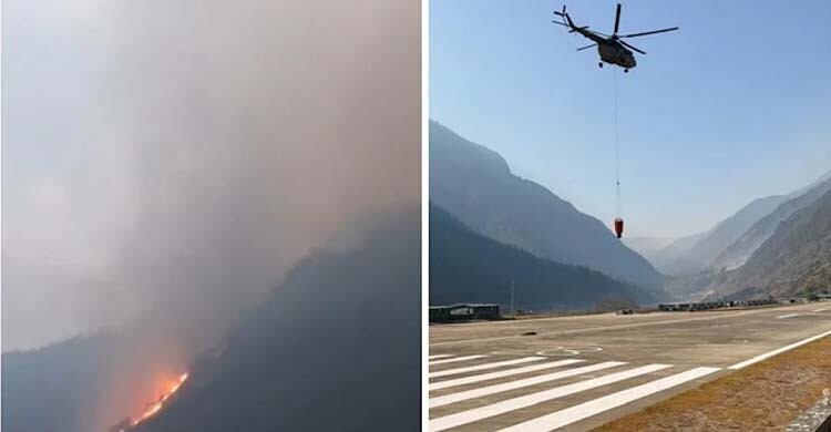 ভয়াবহ দাবানলে পুড়ছে ভারতের অরুণাচল-নাগাল্যান্ড