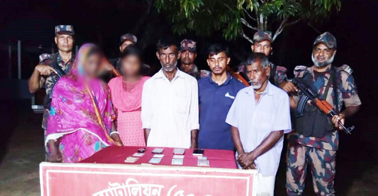 হবিগঞ্জ সীমান্ত দিয়ে ভারতে প্রবেশকালে আরও পাঁচজন আটক