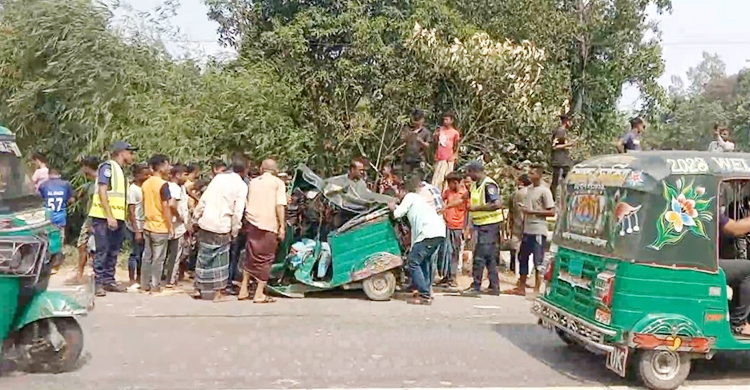 হবিগঞ্জে প্রাইভেটকারের ধাক্কায় অটোরিকশার দুই যাত্রী নিহত