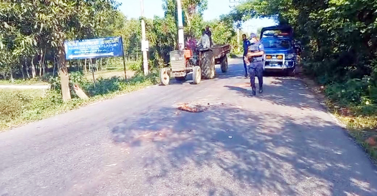 হবিগঞ্জে টায়ারে আগুন দিয়ে সড়ক অবরোধের চেষ্টা