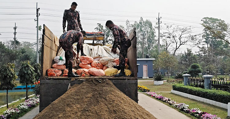 হবিগঞ্জে বিপুল পরিমাণ ভারতীয় অবৈধ জিরা জব্দ