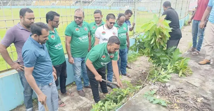 হবিগঞ্জে যুবদলের পরিচ্ছন্নতা অভিযান