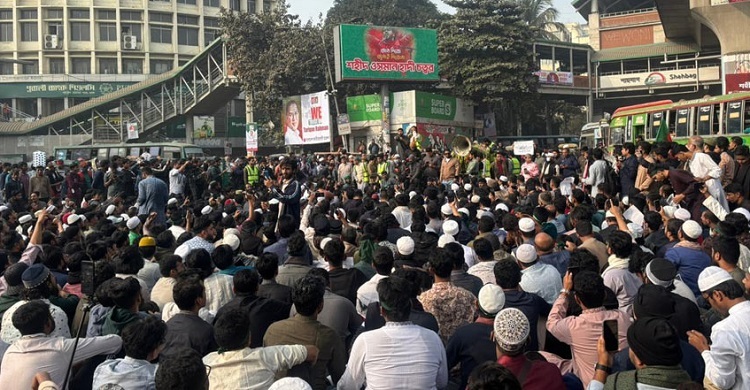 হাদি হত্যার বিচার দাবিতে ঢাকার ৬ পয়েন্টে অবস্থানের ঘোষণা