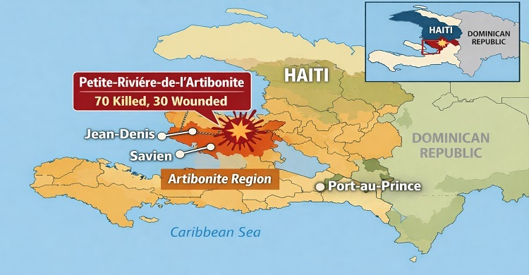 70 killed, 30 wounded in Haiti gang attack