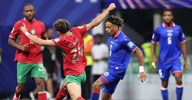 মরক্কো-হাইতির উত্তেজনাপূর্ণ প্রথমার্ধ ২-২ সমতায়