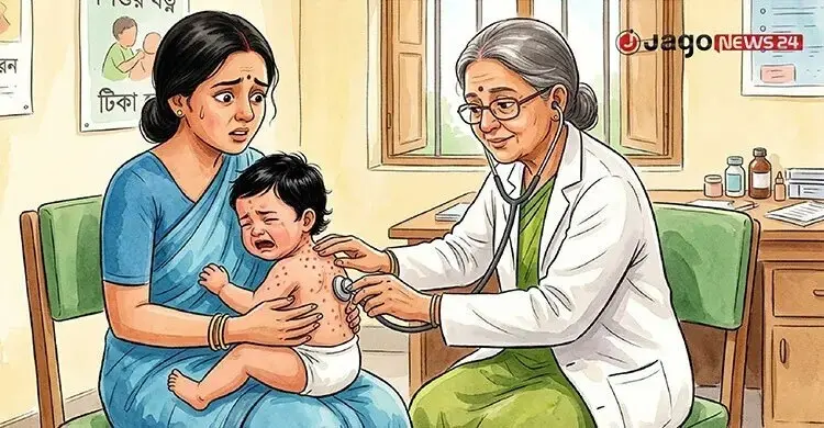 হামের উপসর্গ নিয়ে প্রাণ গেল আরও ৫ শিশুর