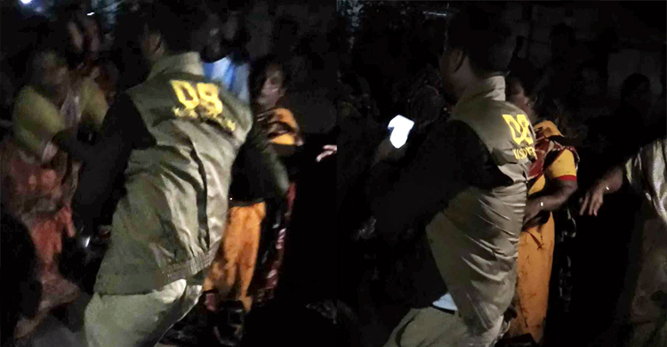 অভিযানে ডিবির ওপর এলাকাবাসীর হামলা