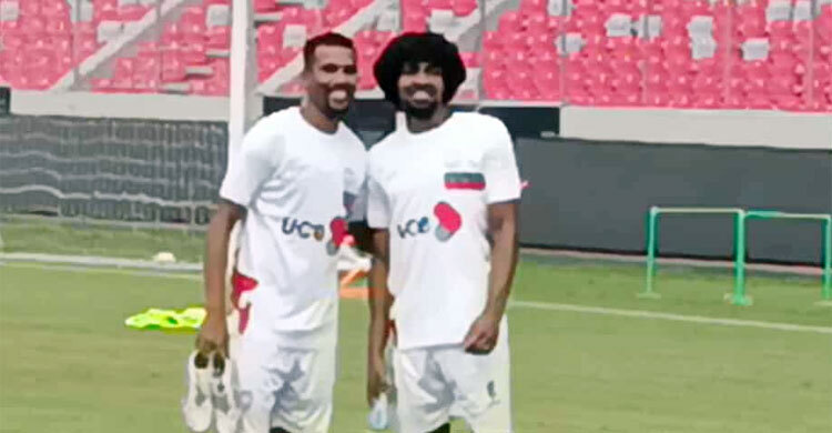 সকালে ঢাকা এসে বিকালেই অনুশীলনে হামজা চৌধুরী