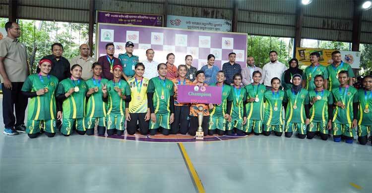 জাতীয় নারী হ্যান্ডবলে চ্যাম্পিয়ন আনসার