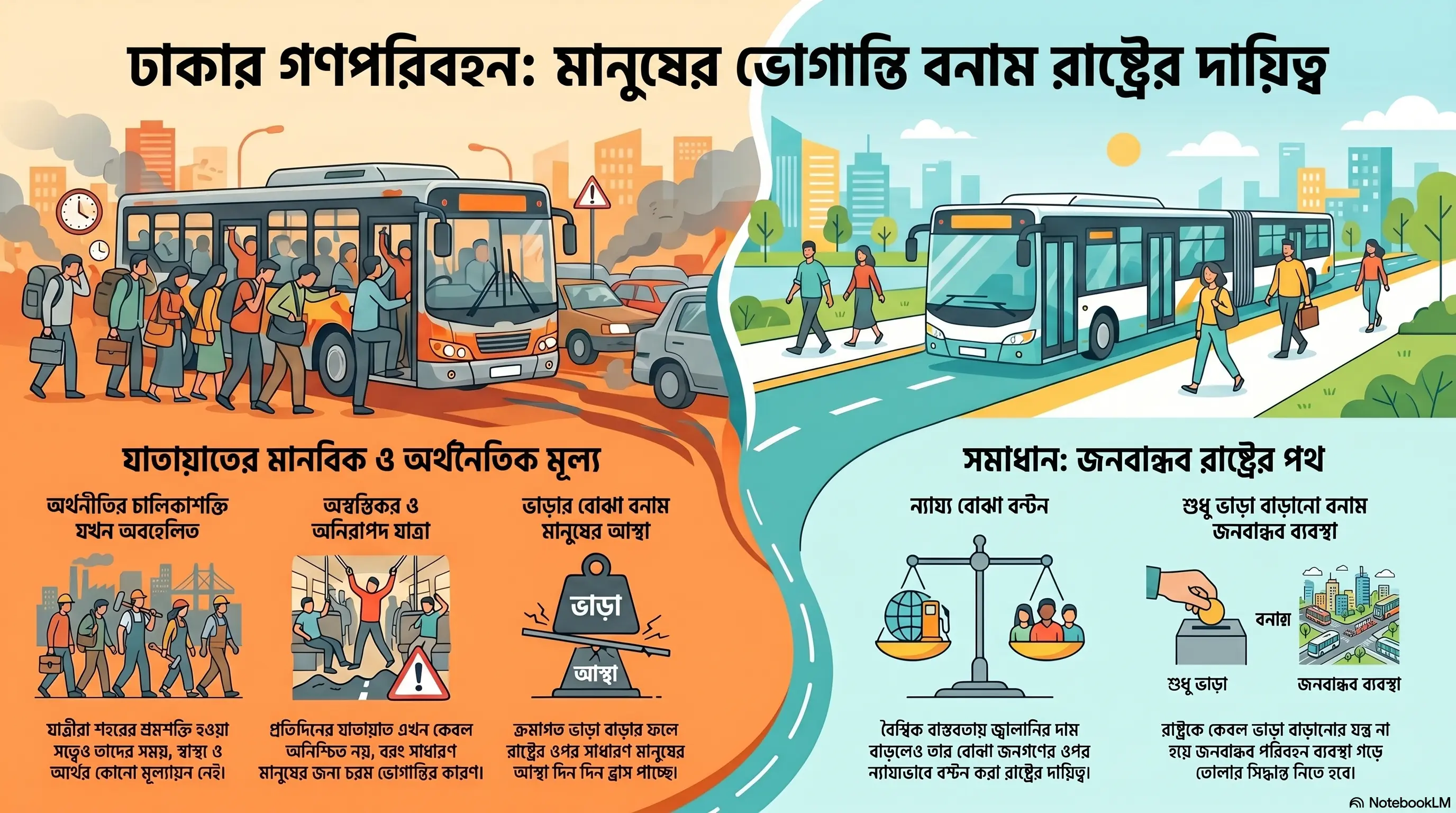 বাস ভাড়া বাড়ে যাত্রীসেবা কমে