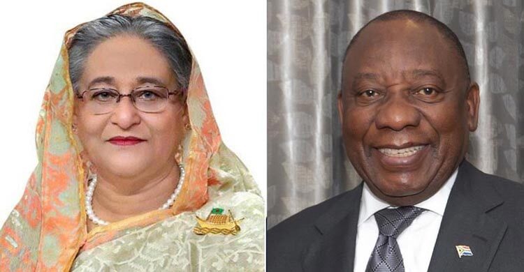 South African President greets PM on her reelection