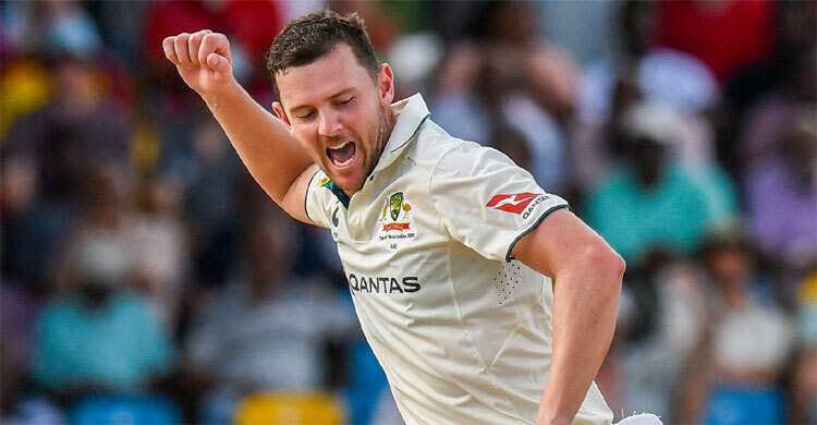 Hazlewood takes five as Australia beat WI in first Test