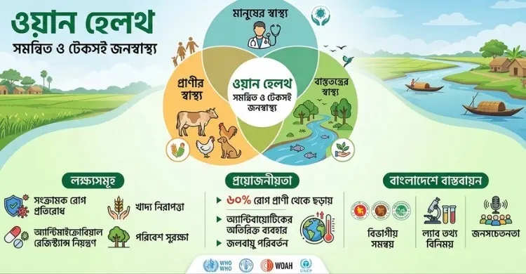 ওয়ান হেলথ: মানুষ, প্রাণী ও পরিবেশের স্বাস্থ্য সংহতি