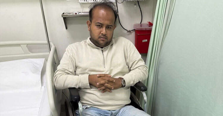 ভূমিকম্পের সময় সিঁড়ি দিয়ে নামতে গিয়ে আহত ছাত্রদলের হামীম