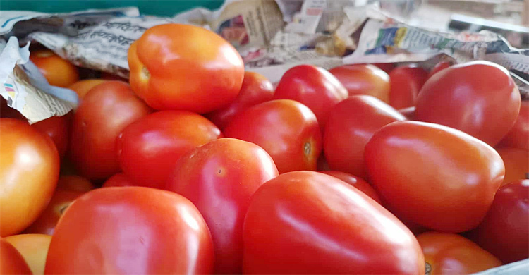 হিলি স্থলবন্দর দিয়ে এসেছে ২৮ টন টমেটো