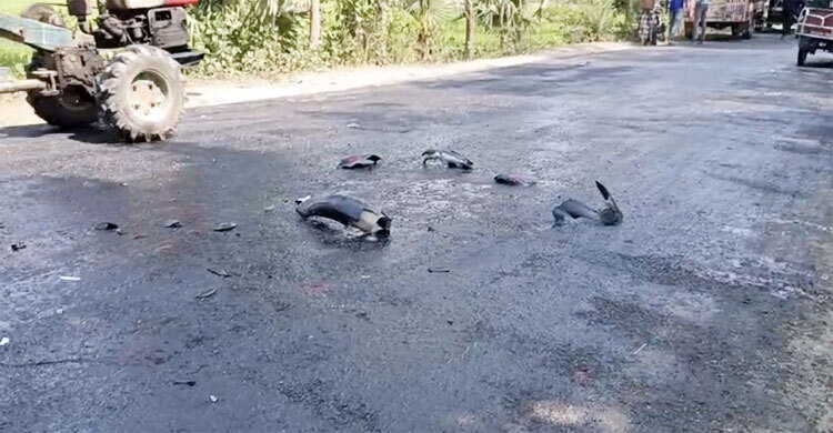 গরুবোঝাই নছিমনে মোটরসাইকেলের ধাক্কা, নিহত ২