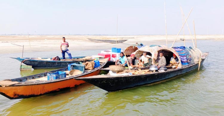 পদ্মায় ভরা মৌসুমেও ধরা পড়ছে না ইলিশ