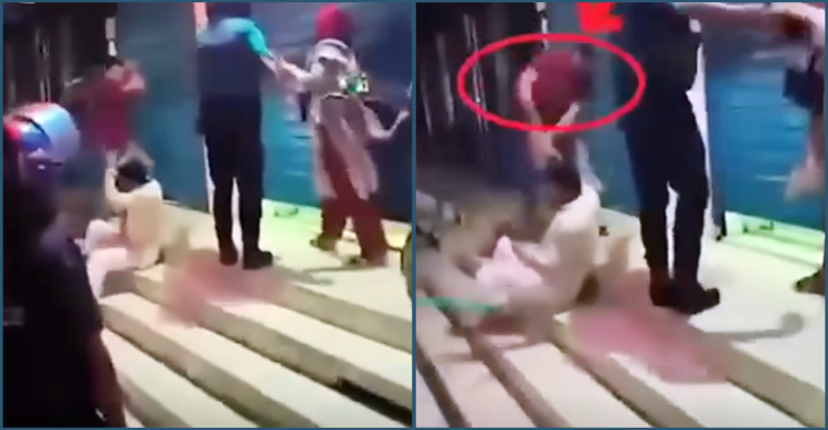 টিশার্ট পরা ব্যক্তি নুরকে নন, অন্য কাউকে পেটাচ্ছিলেন