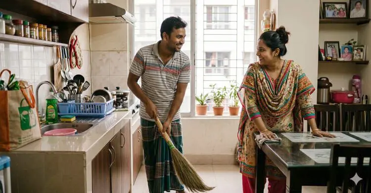 এই গরমে সুস্থ থাকতে ঘরের কাজ ভাগাভাগি করে নিন