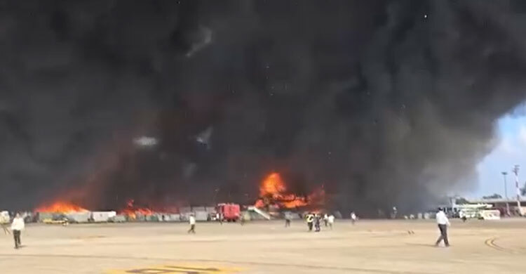 HSIA halts flight operations after inferno at cargo zone, 28 fire units, BAF, BN forces mobilised