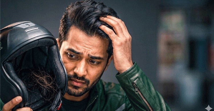 হেলমেট পরলেই কি সত্যিই চুল পড়ে?