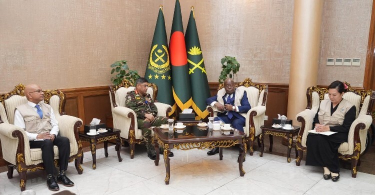 সেনাপ্রধানের সঙ্গে কমনওয়েলথ পর্যবেক্ষক প্রতিনিধিদলের সাক্ষাৎ