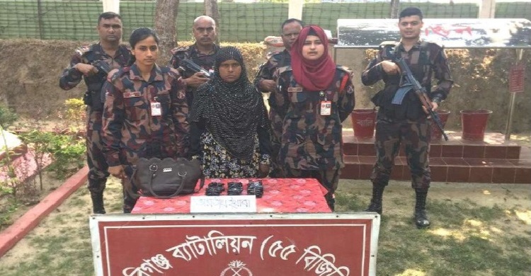 মাধবপুরে ৬ হাজার ইয়াবাসহ নারী আটক