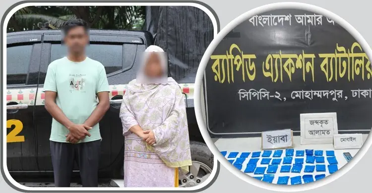 মোহাম্মদপুরে বাসায় মজুত করা ইয়াবা জব্দ, আটক ২