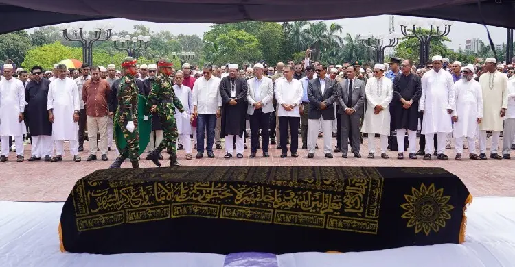 জাতীয় সংসদে সাবেক প্রতিমন্ত্রী সিনহার জানাজা, অংশ নিলেন প্রধানমন্ত্রী