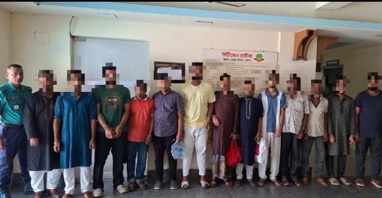 আওয়ামী লীগ-যুবলীগ-ছাত্রলীগের ১৩ নেতাকর্মী গ্রেফতার