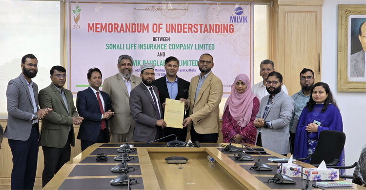সোনালী লাইফ-মিলভিক বাংলাদেশের চুক্তি সই