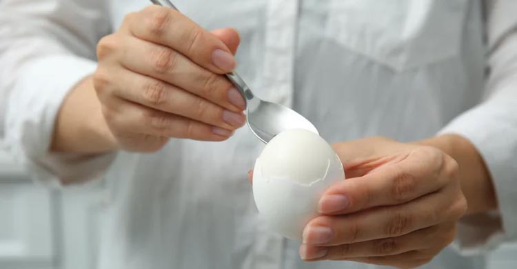 সেদ্ধ ডিমের খোসা ছাড়ানোর ট্রিক