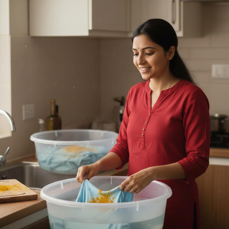 পোশাক থেকে তেল-মসলার দাগ তোলার সহজ উপায়