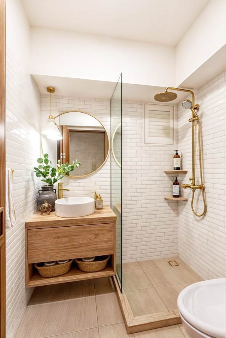 সহজ কৌশলে বদলে ফেলুন ছোট বাথরুমের চেহারা