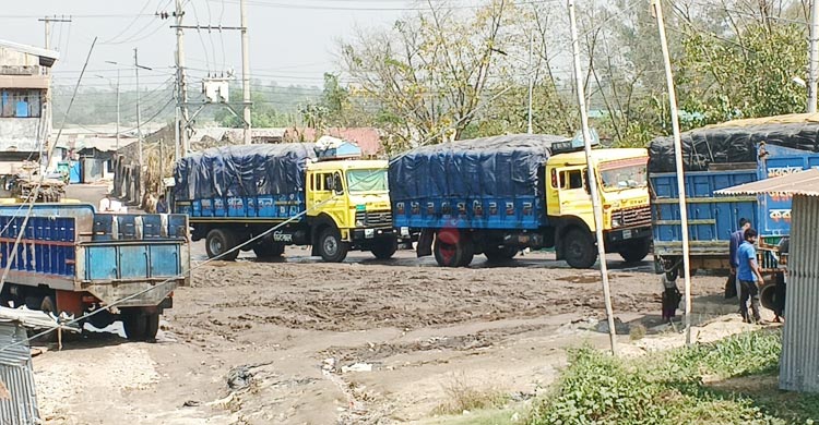 লবণবাহী ট্রাকে মহাসড়কের সর্বনাশ