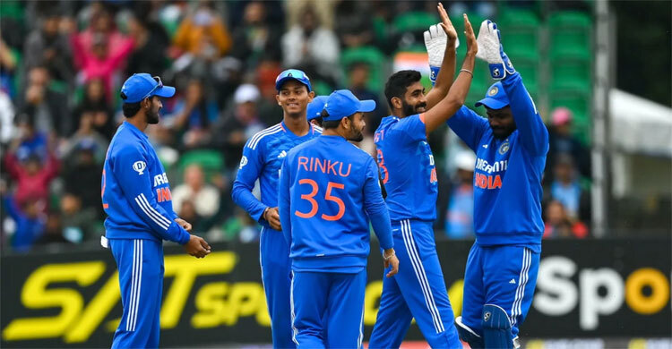 বৃষ্টিবিঘ্নিত ম্যাচে শ্বাসরুদ্ধকর জয় ভারতের