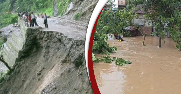 দার্জিলিংয়ে ভূমিধসে ৬ জনের মৃত্যু, তিস্তায় বিপৎসীমার ওপর পানি