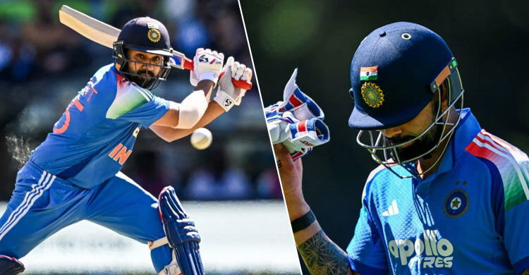 কোহলি শূন্য, রোহিত ৭৩, ভারত ২৬৪