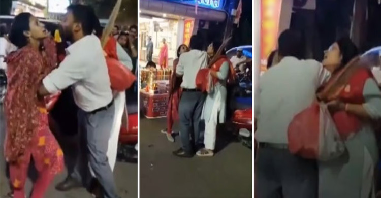 পরকীয়া প্রেমিকার সঙ্গে কেনাকাটা করতে গিয়ে স্ত্রীর কাছে হাতেনাতে ধরা
