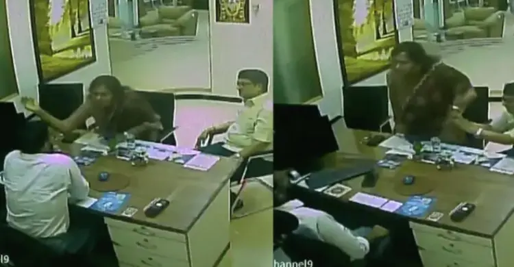ব্যাংক ম্যানেজারকে চড় মারলেন সাবেক মন্ত্রীর মেয়ে, ভিডিও ভাইরাল