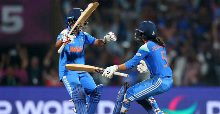 India stun Australia with record chase to reach World Cup final