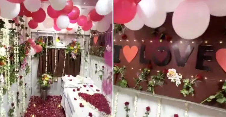 চলন্ত ট্রেনেই ‘হানিমুন’, প্রথমবার যোগ হলো বিশেষ কেবিন!