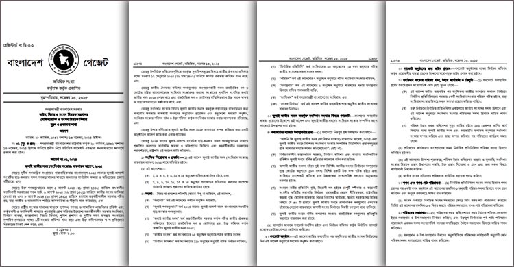 জুলাই সনদ বাস্তবায়ন আদেশের গেজেট জারি