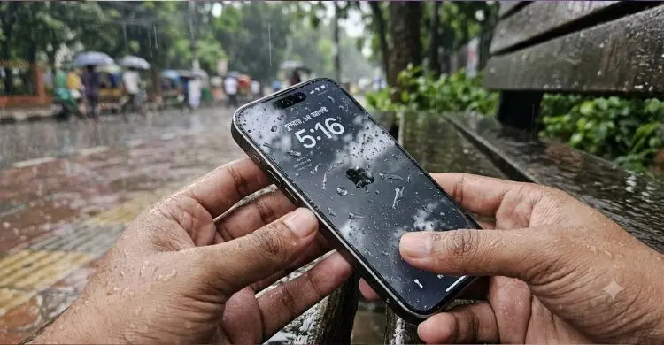 বৃষ্টিতে আইফোন ভিজে গেলে কতক্ষণ পর চার্জে দেবেন