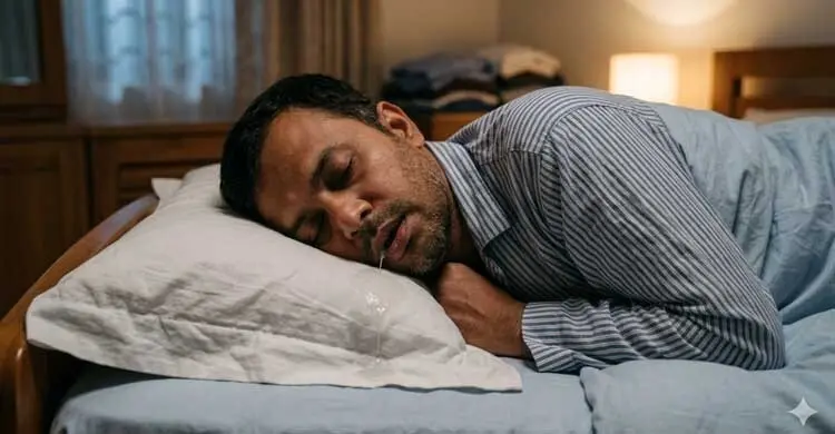 ঘুমের মধ্যে লালা ঝরা কি রোগের লক্ষণ?