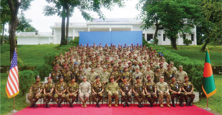 যুক্তরাষ্ট্রের সঙ্গে বাংলাদেশ সেনাবাহিনীর যৌথ মহড়া শুরু
