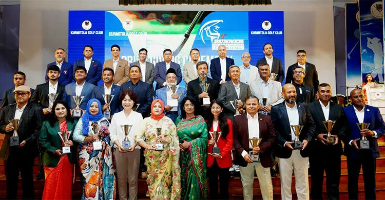 গলফ টুর্নামেন্টের সমাপনী ও পুরস্কার বিতরণী অনুষ্ঠিত