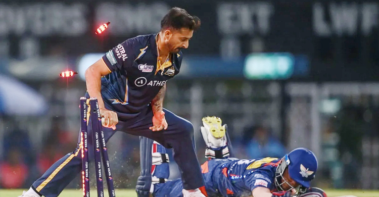 শেষ ওভারে টানা চার আউট, নাটকীয় জয় গুজরাটের